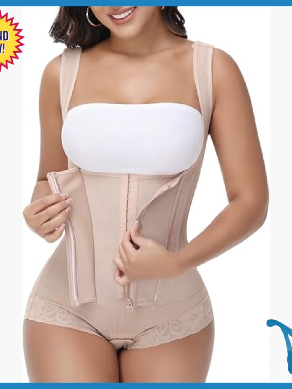 3X-Large Tummy Control Shapewear Bodysuit Post Surgery Compression Garment